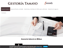 Tablet Screenshot of gestoriatamayo.com